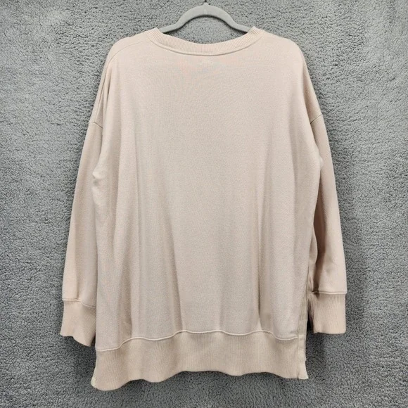Aerie Sweatshirt‎ Medium Love Graphic Long Sleeve Casual Pullover Beige Top - Picture 5 of 14